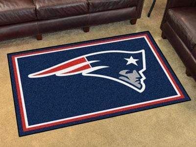 4x6 Rug NFL New England Patriots 4'x6' Plush Rug