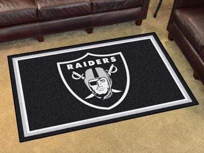 4x6 Rug NFL Oakland Raiders 4'x6' Plush Rug