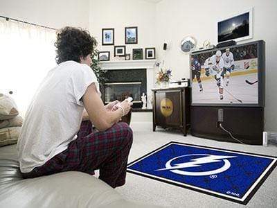 4x6 Rug NHL Tampa Bay Lightning 4'x6' Plush Rug