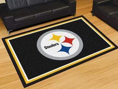 5x8 Rug NFL Pittsburgh Steelers 5'x8' Plush Rug