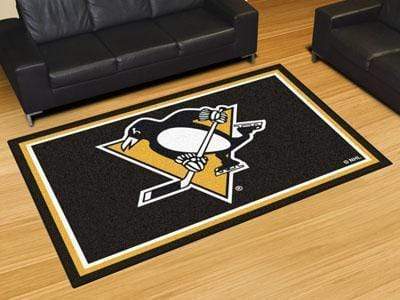 5x8 Rug NHL Pittsburgh Penguins 5'x8' Plush Rug