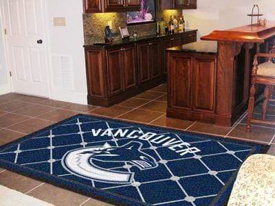 5x8 Rug NHL Vancouver Canucks 5'x8' Plush Rug