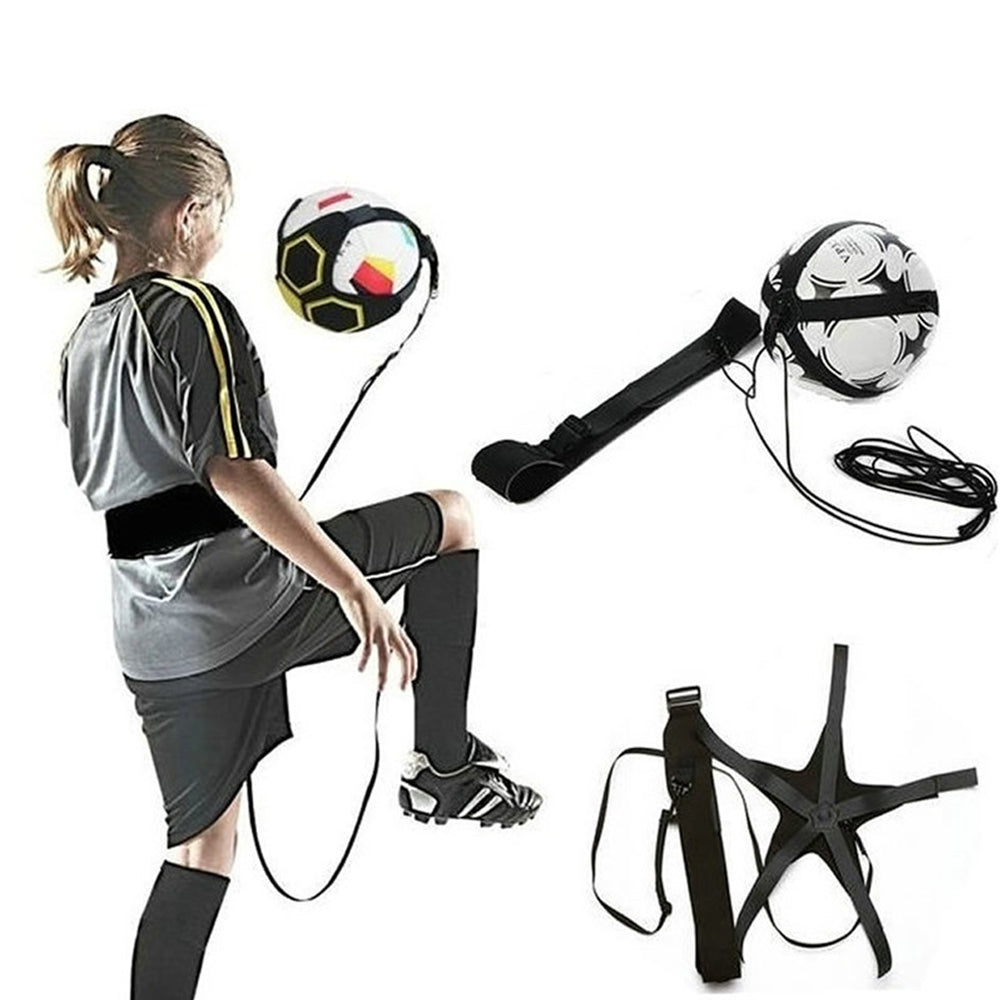 Soccer Ball Juggle Bags Children Auxiliary Circling Belt Kids Football Training Equipment Kick Solo 