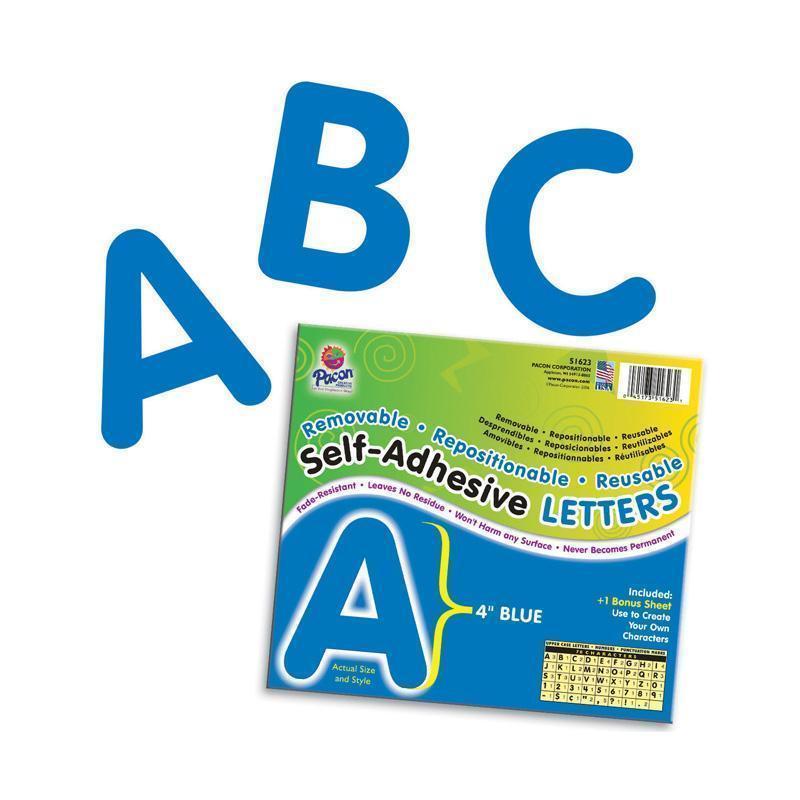 Self Adhesive Letter 4In Blue