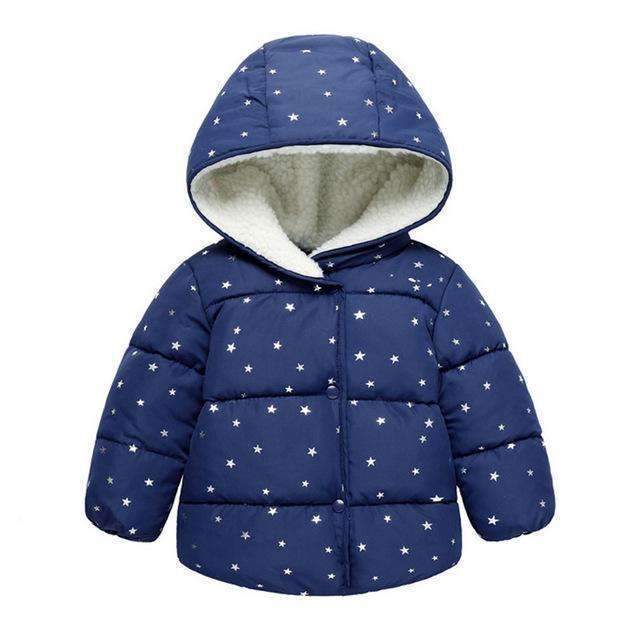 Autumn Winter Baby Outerwear Infants Girls Hooded Printed Princess Jacket Coats first birthday Gifts