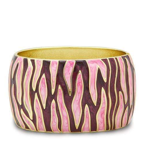 Gold Bangle Bracelet LO2154 Flash Gold White Metal Bangle with Epoxy in No Stone