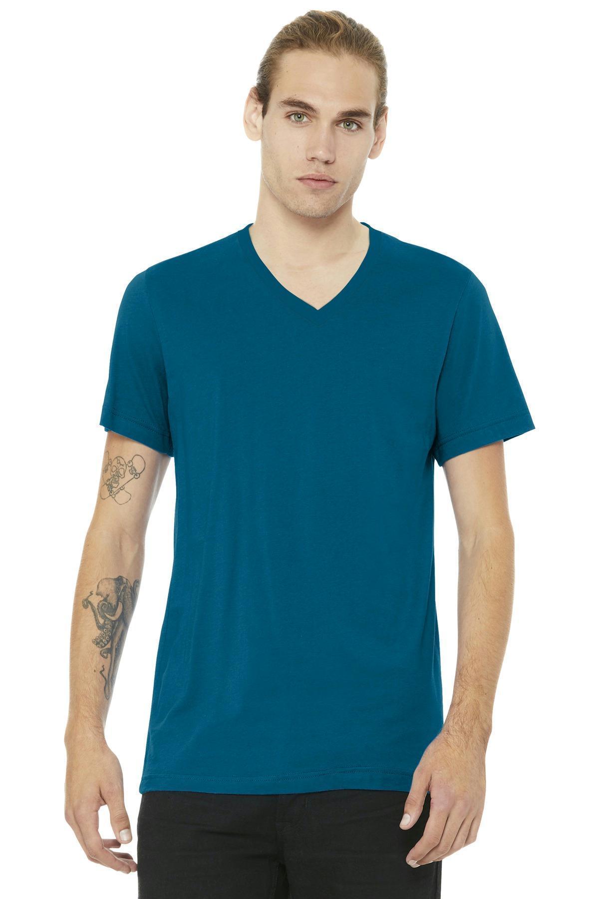 BELLA+CANVAS  Unisex Jersey Short Sleeve V-Neck Tee. BC3005