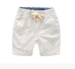 Boys Summer Casual Cotton Linen Shorts