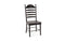 Chairs Corner Chair - 19.25" X 21.5" X 37.25" Black Hardwood Side Chair HomeRoots