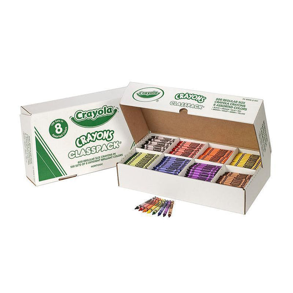 Crayola Classpack Regular Crayons, Assorted - 13 Caddies, 64 crayons each