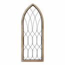 Home Decor Decoration Ideas - 15.94" X 0.87" X 42" Natural Metal Mdf Wood Veneer Window Panel HomeRoots