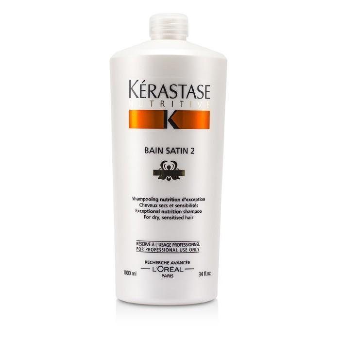 Kerastase Nutritive Bain Satin 2 Complete Nutrition Shampoo (For Dry & Sensitised Hair) - 1000ml