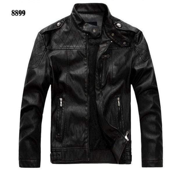 Leather Jacket Men - Leather Motorcycle Jacket