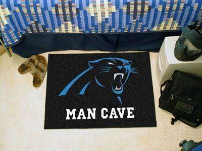 Living Room Rugs NFL Carolina Panthers Man Cave Starter Rug 19"x30"