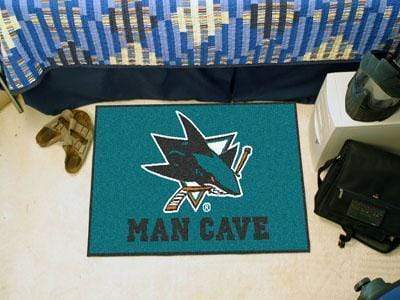 Outdoor Mat NHL San Jose Sharks Man Cave Starter Rug 19"x30"