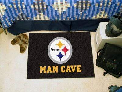 Outdoor Rug NFL Pittsburgh Steelers Man Cave Starter Rug 19"x30"