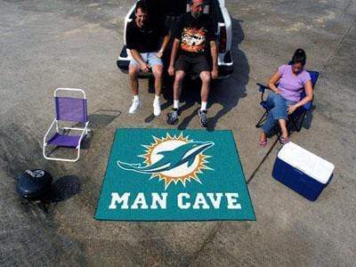 Grill Mat NFL Miami Dolphins Man Cave Tailgater Rug 5'x6'