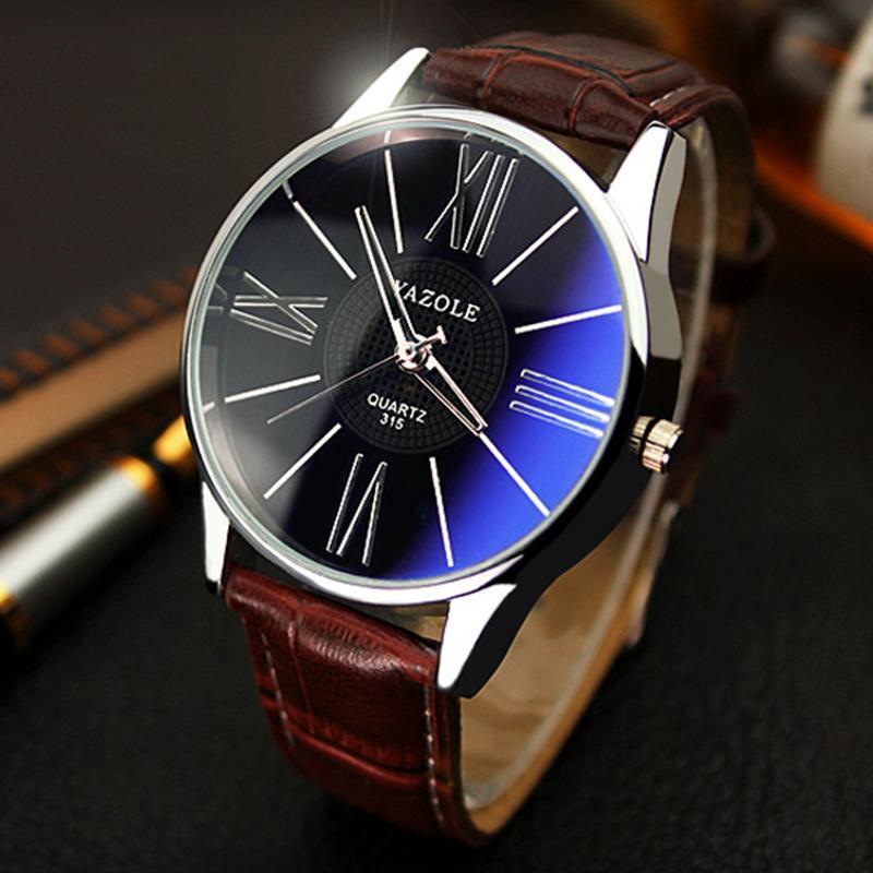 Men Business Quartz-watch Minimalist Belt