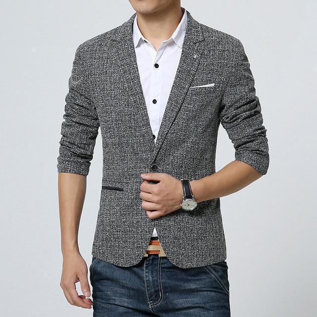 Men Casual Blazer / Slim Fit Classic Smart Jacket