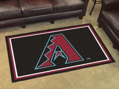 4x6 Rug MLB Arizona Diamondbacks 4'x6' Plush Rug