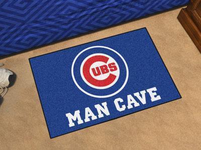 Outdoor Rug MLB Chicago Cubs Man Cave Starter Rug 19"x30"