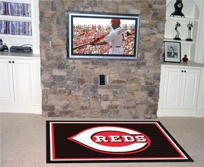 4x6 Rug MLB Cincinnati Reds 4'x6' Plush Rug