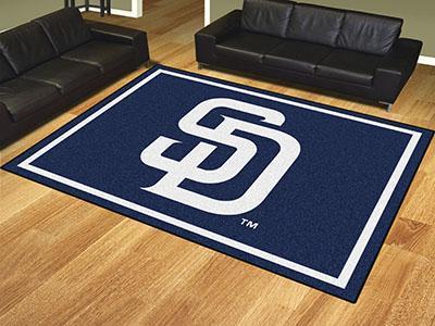 8x10 Rug MLB San Diego Padres 8'x10' Plush Rug