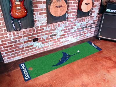 Hallway Runner Rug MLB Tampa Bay Rays Putting Green Runner 18"x72" Golf Accessories