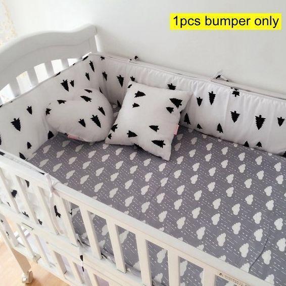 Muslinlife 1pcs Bumper Only Fashion Hot Crib Bumper Infant Bed