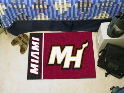 Living Room Rugs NBA Miami Heat Uniform Starter Rug 19"x30"