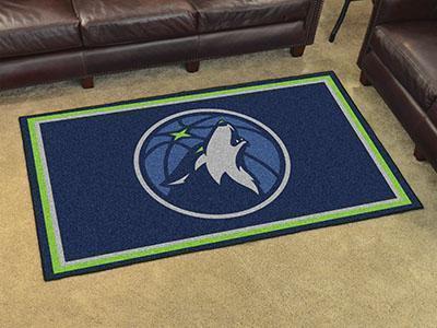 4x6 Area Rugs NBA Minnesota Timberwolves 4'x6' Plush Rug