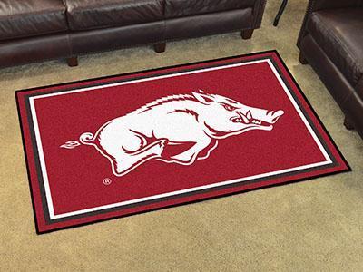 4x6 Rug NCAA Arkansas 4'x6' Plush Rug