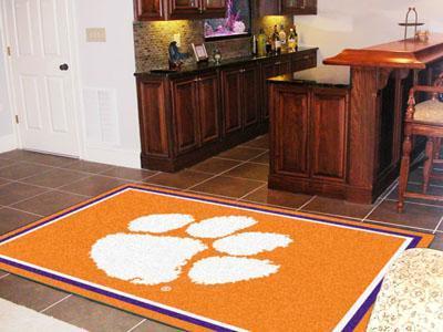 5x8 Rug NCAA Clemson 5'x8' Plush Rug