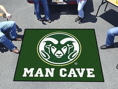 BBQ Accessories NCAA Colorado State Man Cave Tailgater Rug 5'x6'