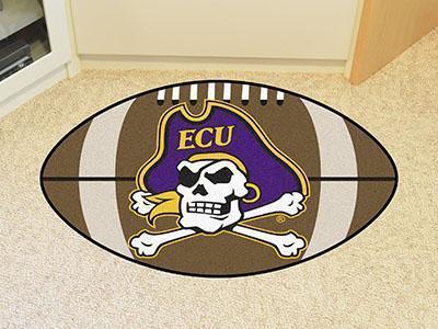 Round Rugs For Sale NCAA East Carolina Football Ball Rug 20.5"x32.5"