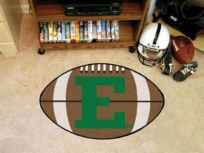 Round Rug in Living Room NCAA Eastern Michigan Football Ball Rug 20.5"x32.5"