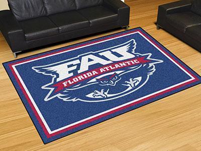 5x8 Area Rugs NCAA Florida Atlantic 5'x8' Plush Rug