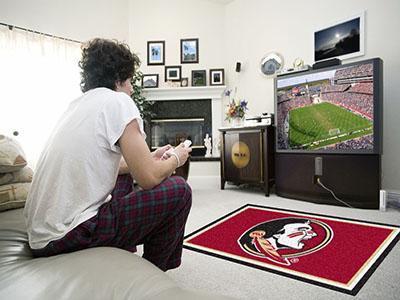 4x6 Rug NCAA Florida State 4'x6' Plush Rug