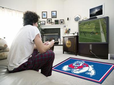 4x6 Rug NCAA Fresno State 4'x6' Plush Rug