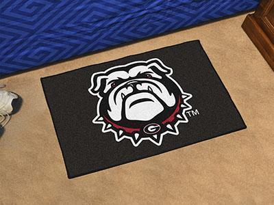 Cheap Rugs NCAA Georgia Black New Bulldog Starter Rug 19"x30"