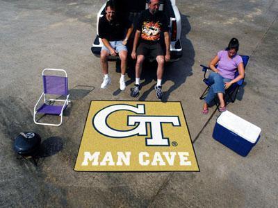 BBQ Store NCAA Georgia Tech Man Cave Tailgater Rug 5'x6'