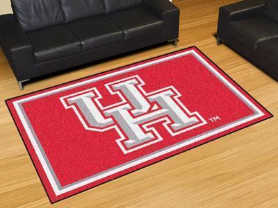 5x8 Area Rugs NCAA Houston 5'x8' Plush Rug