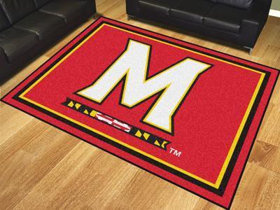 8x10 Rug NCAA Maryland 8'x10' Plush Rug