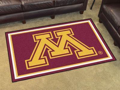 4x6 Rug NCAA Minnesota 4'x6' Plush Rug