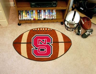 Round Rugs For Sale NCAA NC State Football Ball Rug 20.5"x32.5"