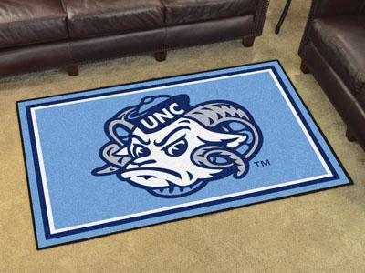 5x8 Rug NCAA North Carolina 5'x8' Plush Rug