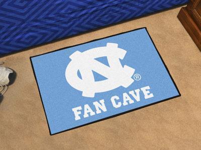 Outdoor Mat NCAA North Carolina Fan Cave Starter Rug 19"x30"