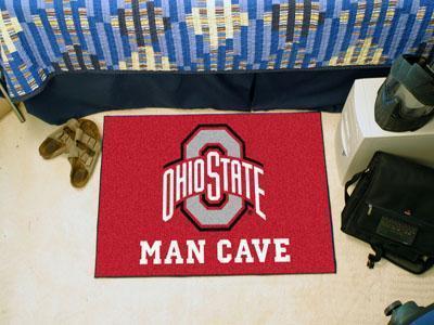 Living Room Rugs NCAA Ohio State Man Cave Starter Rug 19"x30"