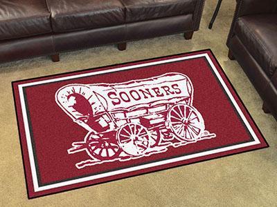 4x6 Rug NCAA Oklahoma 4'x6' Plush Rug