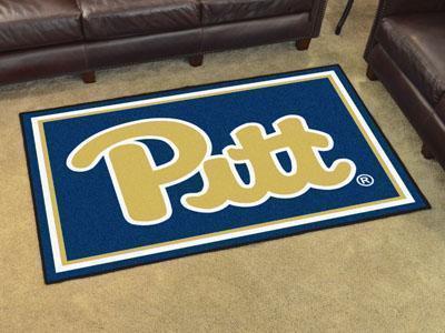 5x8 Rug NCAA Pittsburgh 5'x8' Plush Rug